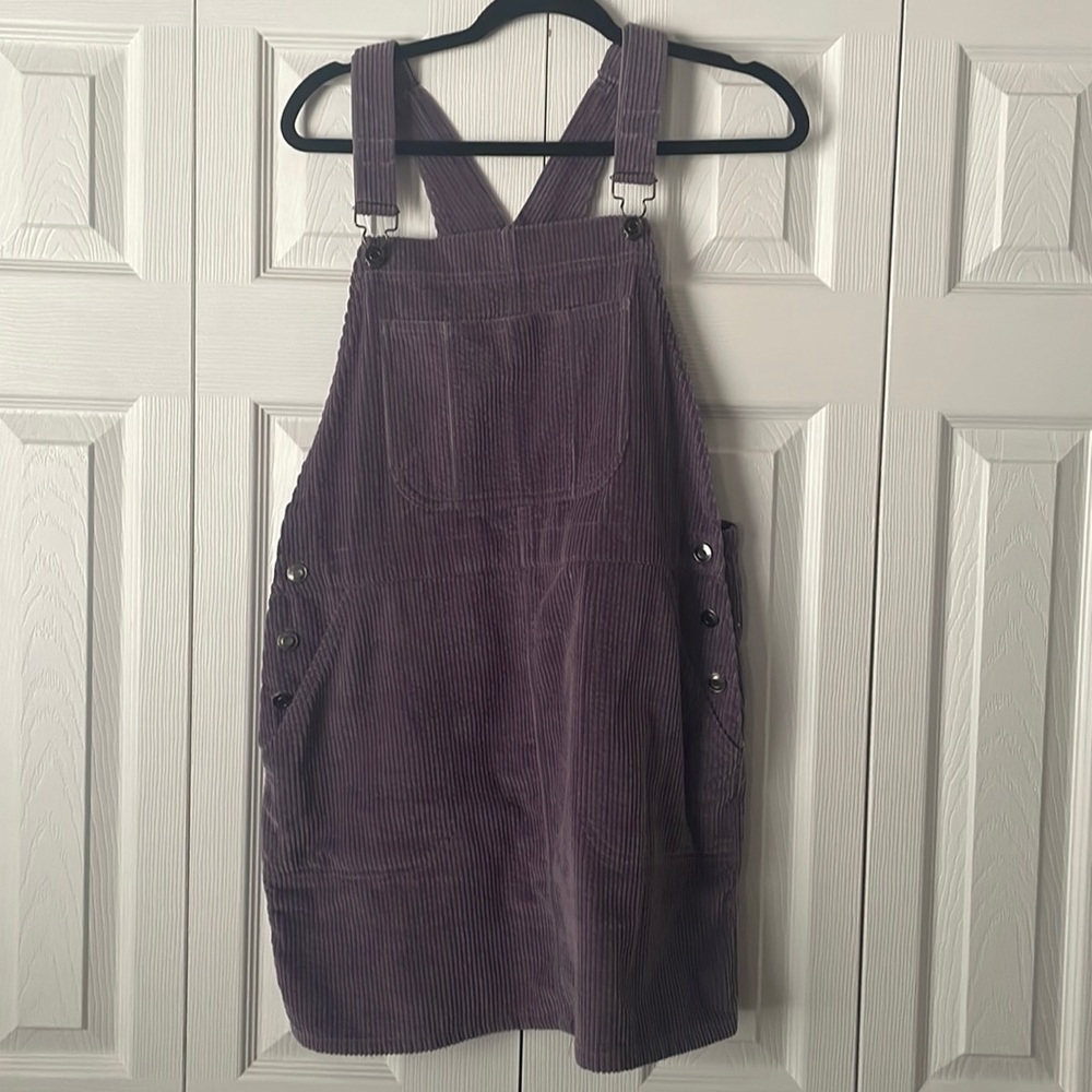 Wild Fable Purple Corduroy Overall Dress